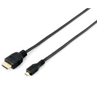 Equip HDMI->Micr.HDMI A-D 4K/30Hz St/St 2.00m noir Polybag