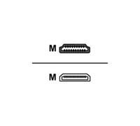 equip High Speed - Câble HDMI avec Ethernet - HDMI mâle pour 19 pin mini HDMI Type C mâle - 2 m