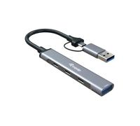 Equip Hub USB 3.2 Gen 1/2.0 4 ports, USB-C X 3 + USB-A X 1, W129304428 (USB-C X 3 + USB-A X 1)