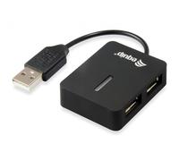 Equip Hub USB de Voyage 4 Ports Noir