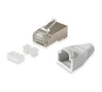 Equip Jeu de prises Cat6 blindées RJ45 100pcs polybags transp