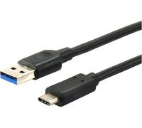 Equip Kabel USB-A 3.2 -> C St/St 0.25m 3A/20V sw Polybeutel