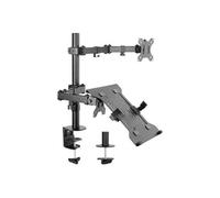 equip - Kit de montage - pour écran LCD / ordinateur portable - Taille d'écran : 13"-32" - montrable sur bureau Noir G
