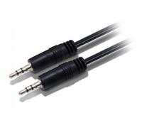 Equip Câble Audio 3,5 mm/3,5 mm 2,5 m - (3.5 mm, 3,5 mm, Mâle Mâle, Nickel, Noir)