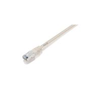 Equip Life - Cordon de raccordement - RJ-45 (M) pour RJ-45 (M) - 50 cm - paire torsadée écrantée (F/UTP) - CAT 5e - moulé, bloqué - beige