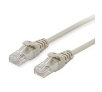 Equip Câble Réseau Cat6 U/UTP 0.5m Beige - Connecteurs RJ-45 Mâle, Contacts Or, CCA, 10GbE, 250MHz, AWG26/7, PVC, Certifié CE/REACH/RoHS