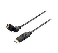 Equip Câble HDMI 119361 2.0 pivotant 1,0 m – prise pivotante 4K/60Hz