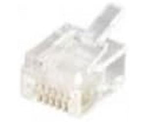 Equip Lot de 100 fiches modulaires Western 6P6C RJ12