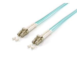 Equip LWL Câble Patch LC >LC multimode Duplex OM3 Turq 30,00 m