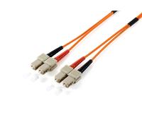 Equip LWL-Patchkabel-Glasfaserkabel (SC->SC 1.00m Singlemode Duplex OS2 gelb Pol