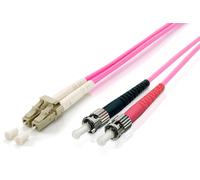 equip LWL Patchkabel HF LC/ST 50/125µ duplex OM4 violett 1m
