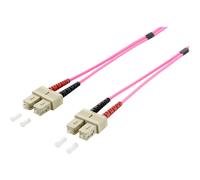 equip LWL Patchkabel HF SC/SC 50/125µ duplex OM4 violett 3m