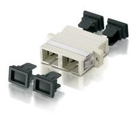 Adaptateur Fibre Optique Equip 156145, Connecteur SC, Multimode, Beige, Lot de 12 pièces, 2 ports, 7g par pièce