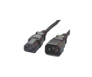 equip Netzverlängerung - Kaltgeräte VDE Norm (black)