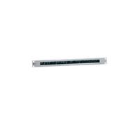 equip - Passe-câble à brosse pour rack - gris clair, RAL 7035 - 1U - 19"