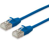 Equip Patch cable Cat6A Slim F/FTP 2xRJ45 15.00m blau LSZH Polybeutel