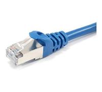 Câble blindé s/ftp catégorie 6a 10g losh 0.25m couleur bleu