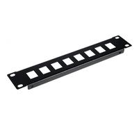 Equip Patch Panel 10 Inch with Keystone Mounting 1U Black