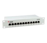 Equip Panneau de brassage 12 ports RJ45 Cat6 10" 1HE blindé Gris clair