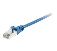 equip - Cordon de raccordement - RJ-45 (M) pour RJ-45 (M) - 2 m - SFTP, PiMF - CAT 6a - moulé, bloqué - bleu