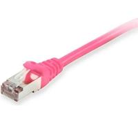 Equip 606913 Câble Réseau Cat6a S/FTP 25m Rose, RJ-45 Mâle, Contacts Or, 10GbE, LSZH, PoE+, 500MHz, AWG26