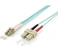 Equip Patchkabel LC->SC 5.00m Multimode Duplex OM3 türkis Polybeutel