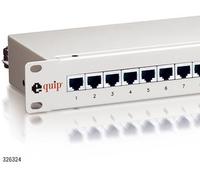 Equip Patchpanel 16x RJ45 Cat6 19" FTP 1HE ISO/IEC hellgrau
