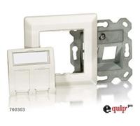 equip - Plaque murale encastrable - blanc nacré