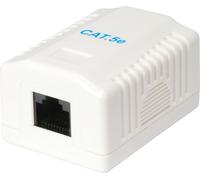 Equip Prise en saillie Cat5e 1xRJ45 UTP RAL 9010 blanc pur