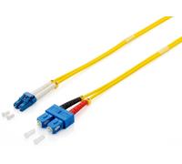 equip Pro - Cordon de raccordement - mode unique SC (M) pour mode unique LC (M) - 10 m - fibre optique - 9 / 125 micromètres - OS2 - sans halogène - jaune