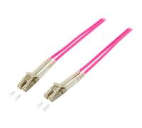 Equip 255516 : Câble Fibre Optique OM4 10m, LC/LC, 50/125µm, Multimode, 1 Gbit/s, LSZH, -20°C à 70°C, Beige/Violet