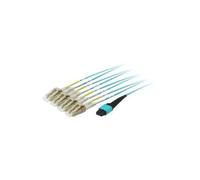 equip Pro - Cordon de raccordement - LC multi-mode (M) pour MTP multimode (F) - 20 m - fibre optique - 50 / 125 microns - OM4 - turquoise