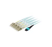 equip Pro - Cordon de raccordement - LC multi-mode (M) pour MTP multimode (F) - 3 m - fibre optique - 50 / 125 microns - OM4 - turquoise