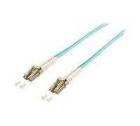 equip Pro - Cordon de raccordement - LC/UPC multimode (M) pour LC/UPC multimode (M) - 0.5 m - fibre optique - duplex - 50 / 125 microns - OM3 -