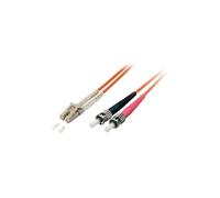 equip Pro - Cordon de raccordement - mode unique ST (M) pour mode unique LC (M) - 15 m - fibre optique - duplex - 9 / 125 micromètres - OS2 - sans