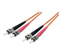 equip Pro - Cordon de raccordement - mode unique ST (M) pour mode unique ST (M) - 1 m - fibre optique - duplex - 9 / 125 micromètres - OS2 - sans halogène - jaune