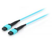equip Pro - Cordon de raccordement - MTP multimode (F) pour MTP multimode (F) - 7 m - fibre optique - simplex - 50 / 125 microns - OM4 - turquoise