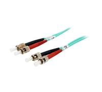 equip Pro - Cordon de raccordement - ST multi-mode (M) pour ST multi-mode (M) - 3 m - fibre optique - duplex - 50 / 125 microns - OM3 - sans halogène