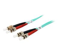 equip Pro - Cordon de raccordement - ST multi-mode (M) pour ST multi-mode (M) - 3 m - fibre optique - duplex - 50 / 125 microns - OM3 - sans halogène