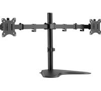 Equip Pro Economy - Installation - pour 2 écrans LCD - acier - noir - Taille d'écran : 43.2-81.3 cm (17"-32")