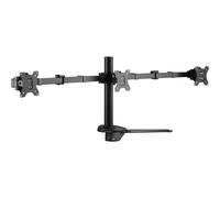 Equip Pro - Installation - inclinable - pour 3 écrans LCD - noir - Taille d'écran : 43.2-68.6 cm (17"-27")