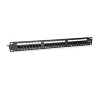 Equip Pro - Panneau de brassage - CAT 6 - RJ-45 X 24 - noir - 1U - 48.3 cm (19")