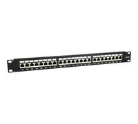 Equip Pro - Panneau de brassage - CAT 6a - RJ-45 X 24 - noir - 1U - 48.3 cm (19")
