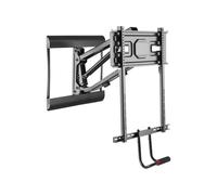 Equip Pro - Pince - pull-down - pour écran plat - plastique, acier - noir - Taille d'écran : 109.2-177.8 cm (43"-70")