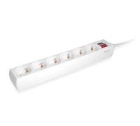 Equip REGLETA Con 6 Tomas Cable DE Red DE 1.5 METROS Y BOTON DE APAGADO ENCENDIDO