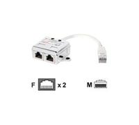 equip - Répartiteur de réseau - RJ-45 (M) pour RJ-45 (F)