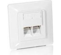 Equip RJ45 Dose 2xRJ45 Cat5e Inputz RAL 9010 Reinweiß