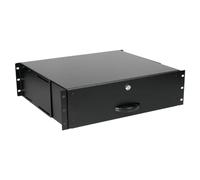 Equip Tiroir rack 19" EZD-3-B 3U verrouillable acier 1mm Noir 485x400x130mm