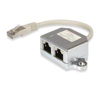 Equip Répartiteur C5 – 1 x RJ45, 2 x RJ45 mâle vers femelle, 0,15 m