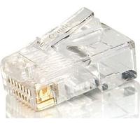 Equip Stecker Cat5e ungeschirmt RJ45 Premium 100Stk transp.